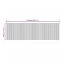 Preview: Teppich Rechteckig Grau 100x300 cm Bambus