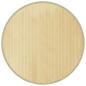 Preview: Teppich Rund Hell Natur 100 cm Bambus