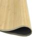 Preview: Teppich Rund Hell Natur 100 cm Bambus
