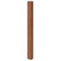 Preview: Teppich Rechteckig Braun 100x100 cm Bambus