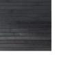 Preview: Teppich Rechteckig Grau 100x100 cm Bambus