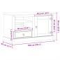 Preview: TV-Schrank Corona 100x45x58 cm Massivholz Kiefer