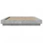 Preview: Bettgestell Betongrau 135x190 cm Holzwerkstoff