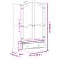 Preview: Kleiderschrank Corona 101x52x170 cm Massivholz Kiefer