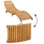 Preview: Sonnenliegen mit Auflagen 2 Stk. Beige Massivholz Akazie