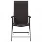 Preview: Gartenstühle 8 Stk. Klappbar Schwarz Kaffeebraun Poly Rattan