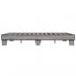 Preview: Bettgestell Grau Sonoma 150x200 cm Holzwerkstoff und Metall