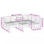 Preview: 8-tlg. Garten-Sofagarnitur Wachsbraun Massivholz Kiefer