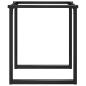 Preview: Esstisch-Gestell in O-Form 70x70x73 cm Gusseisen