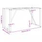 Preview: Esstisch-Gestell in O-Form 120x60x73 cm Gusseisen