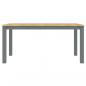 Preview: Esstisch Panama Grau 160x80x75 cm Massivholz Kiefer