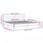 Preview: Bettgestell Schwarz 200x200 cm Holzwerkstoff und Metall