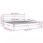 Preview: Bettgestell Sonoma-Eiche 180x200 cm Holzwerkstoff und Metall
