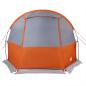 Preview: Tunnelzelt 4 Personen Grau und Orange Wasserdicht