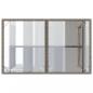 Preview: Gartentisch mit Glasplatte Grau 110x68x70 cm Poly Rattan
