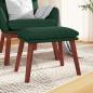 Preview: ARDEBO.de - Fußhocker Dunkelgrün 45x29,5x35 cm Stoff