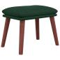 Preview: Fußhocker Dunkelgrün 45x29,5x35 cm Stoff