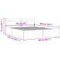 Preview: Stauraumbett mit LED Cappuccino-Braun Kunstleder 160×200cm