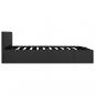 Preview: Stauraumbett Hydraulisch Dunkelgrau Stoff 160×200 cm 