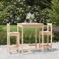 Preview: ARDEBO.de - 3-tlg. Gartenbar-Set Massivholz Kiefer