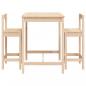 Preview: 3-tlg. Gartenbar-Set Massivholz Kiefer