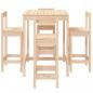 Preview: 5-tlg. Gartenbar-Set Massivholz Kiefer