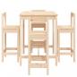 Preview: 5-tlg. Gartenbar-Set Massivholz Kiefer
