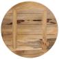 Preview: Tischplatte Ø 50x3,8 cm Rund Raues Massives Mangoholz