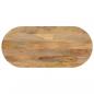 Preview: ARDEBO.de - Tischplatte 90x40x2,5 cm Oval Massivholz Mango