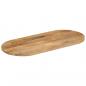 Preview: Tischplatte 90x40x2,5 cm Oval Massivholz Mango
