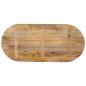 Preview: Tischplatte 90x40x2,5 cm Oval Massivholz Mango