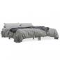 Preview: Bettgestell Grau Sonoma 160x200 cm Holzwerkstoff und Metall