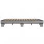 Preview: Bettgestell Grau Sonoma 160x200 cm Holzwerkstoff und Metall