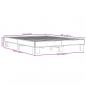 Preview: Bettgestell Grau Sonoma 160x200 cm Holzwerkstoff und Metall