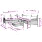 Preview: 2-tlg. Garten-Sofagarnitur mit Auflagen Schwarz Poly Rattan