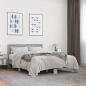 Preview: Bettgestell Grau Sonoma 120x190 cm Holzwerkstoff und Metall