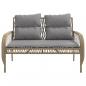 Preview: 4-tlg. Garten-Sofagarnitur mit Kissen Beige Poly Rattan