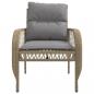 Preview: 4-tlg. Garten-Sofagarnitur mit Kissen Beige Poly Rattan