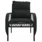 Preview: 4-tlg. Garten-Sofagarnitur mit Kissen Schwarz Poly Rattan