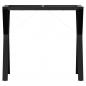 Preview: Esstisch-Gestell in Y-Form 80x40x73 cm Gusseisen