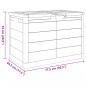 Preview: Outdoor-Kissenbox Braun 77,5x44,5x53 cm Polypropylen