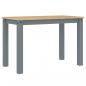 Preview: Esstisch Panama Grau 117x60x75 cm Massivholz Kiefer