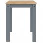Preview: Esstisch Panama Grau 117x60x75 cm Massivholz Kiefer