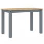 Preview: Esstisch Panama Grau 117x60x75 cm Massivholz Kiefer