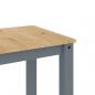 Preview: Esstisch Panama Grau 117x60x75 cm Massivholz Kiefer