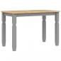 Preview: Esstisch Corona Grau 112x60x75 cm Massivholz Kiefer