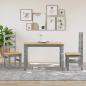 Preview: Esstisch Corona Grau 112x60x75 cm Massivholz Kiefer