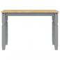 Preview: Esstisch Corona Grau 112x60x75 cm Massivholz Kiefer