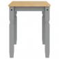 Preview: Esstisch Corona Grau 112x60x75 cm Massivholz Kiefer