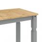 Preview: Esstisch Corona Grau 112x60x75 cm Massivholz Kiefer